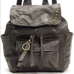Frye & Co Odessa Brown Washed Leather Backpack Bag barely used